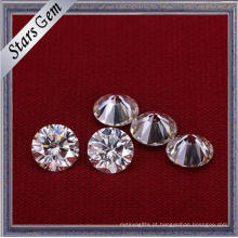 Cor branca da forma redonda 6.5mm diamante brilhante de Moissanite de 1 corte do quilate